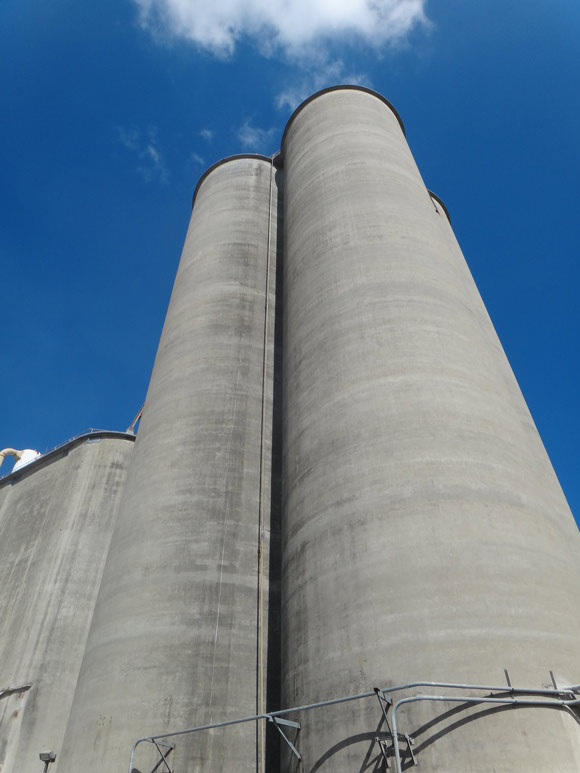 Clean Concrete Silos